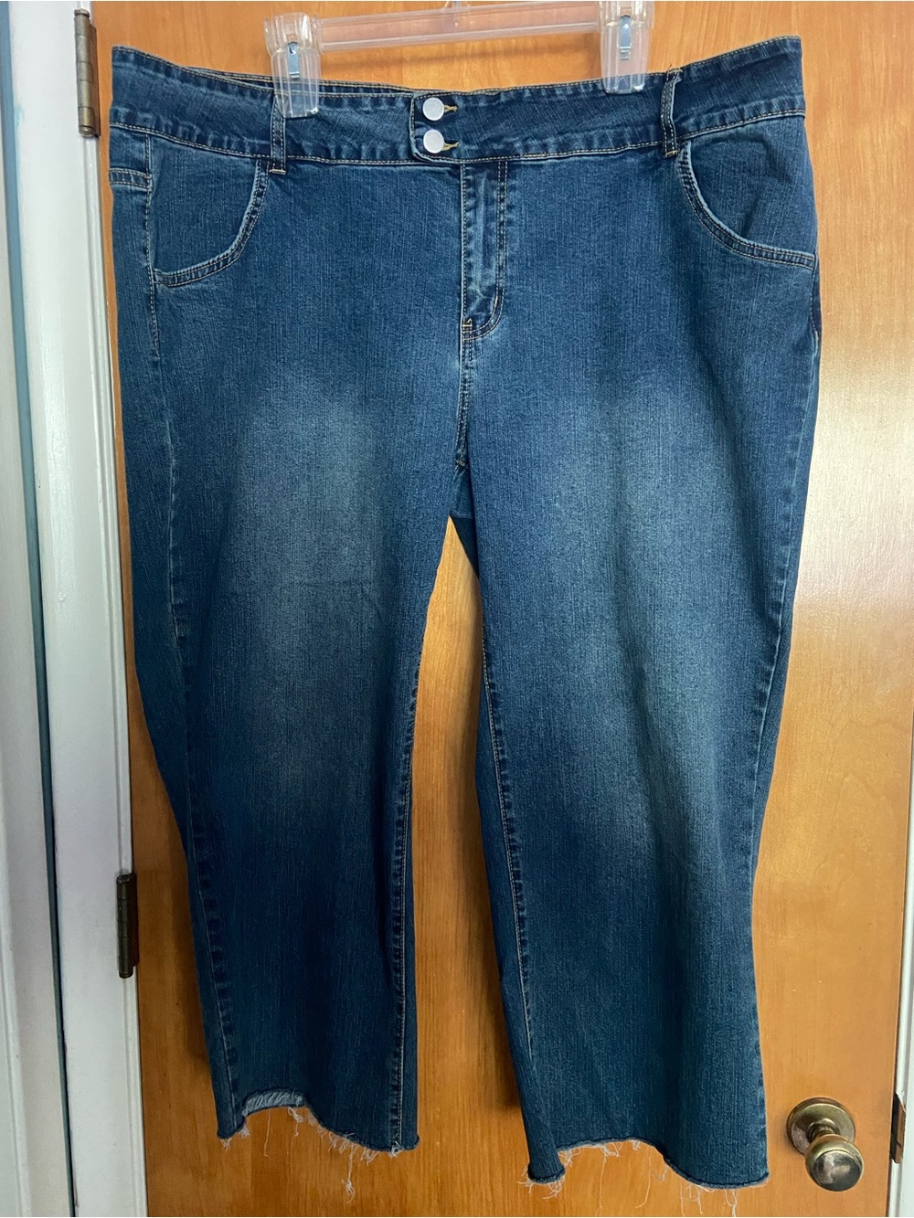 👖💙Short-Girl Friendly Flamingals Dark Blue Jeans